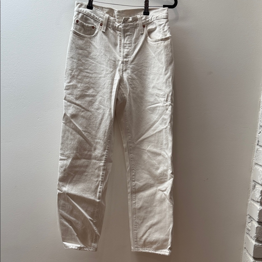 Levi's Premium Off-White Denim Jeans 501
